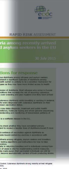 ECDC Risk assessments and technical rep 2015 *
