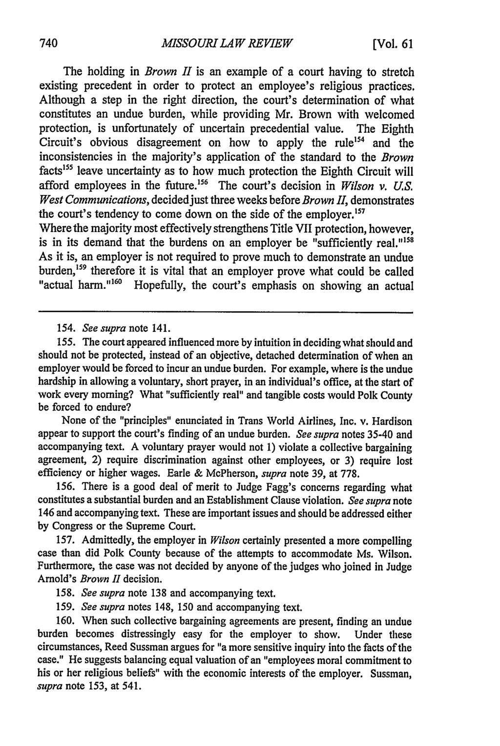 Missouri Law Review, Vol. 61, Iss. 3 [1996], Art. 9 MISSOURILA W REVIEW [Vol.