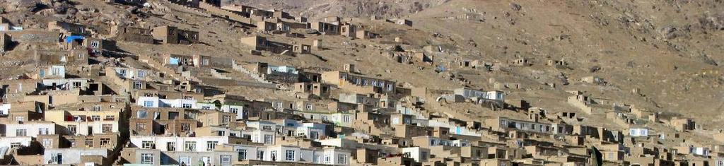 Public Disclosure Authorized Public Disclosure Authorized Public Disclosure Authorized Public Disclosure Authorized Informal settlement in Kabul The World Bank Kabul Urban Policy Notes Series n.