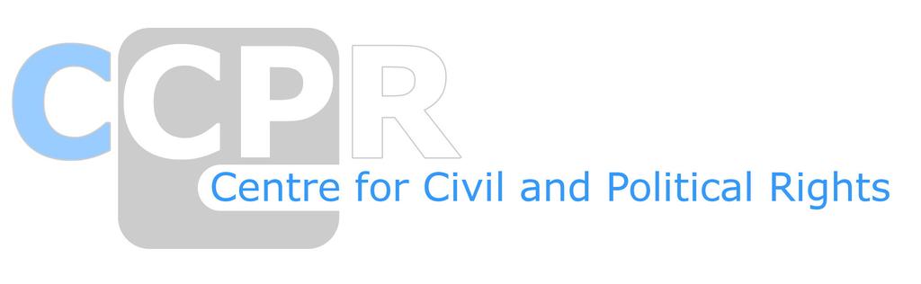 Centre for Civil and Political Rights (CCPR) t: +41 (0)22 332 25 53 - e: