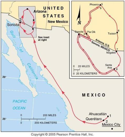 Undocumented Immigration: Mexico to Arizona The complex route of one group of