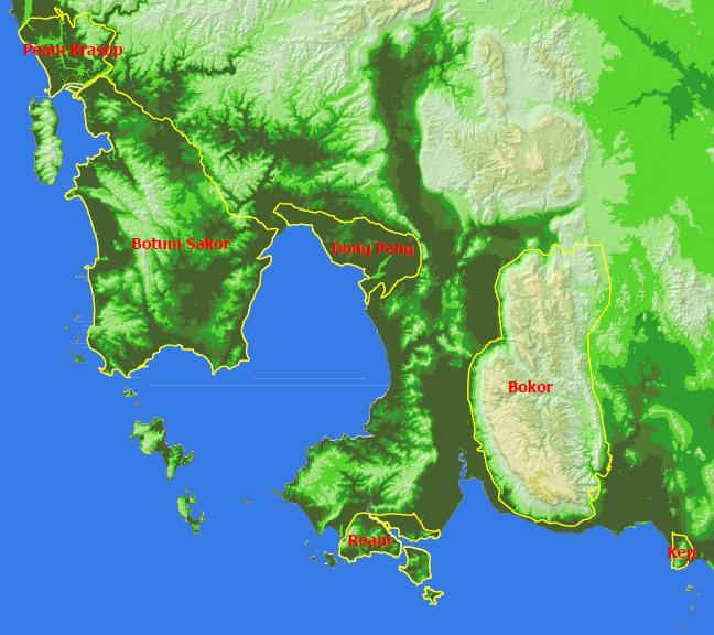 Marine Protected MPAs 1. Peam Krasop (23,750 ha) 2. Botum Sakor (171,250 ha) 3.