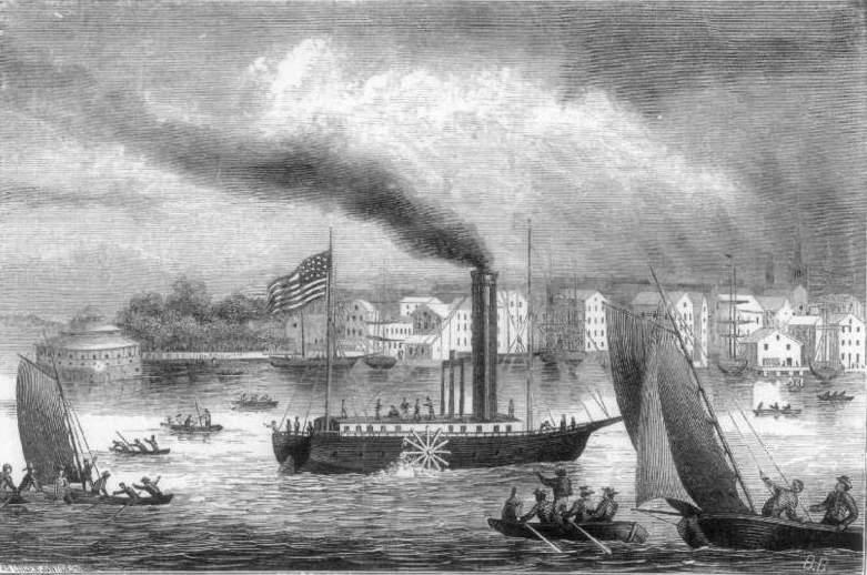 When the state of New York granted a monopoly to a steamship company to operate between New York and New Jersey, no competitors could run steamboats on the same route.