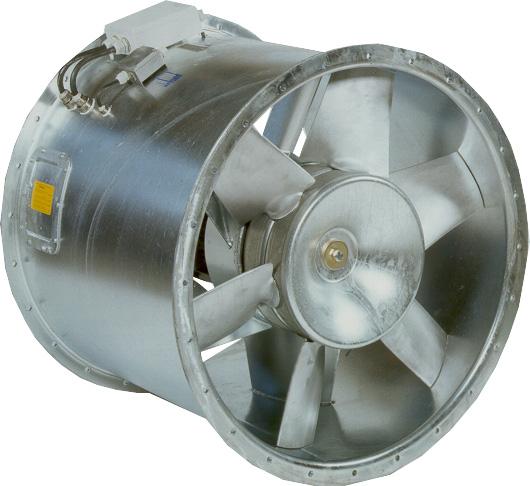 The direction of air flow for ACN-ACW fans is impeller - motor. ACN (left) and ACW axial fans The ACN and ACW fans are designed for duct installation.