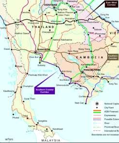 South Economic Corridor Source: Asian Development Bank ASEAN Greater Mekong Subregion Flag Ship Initiative: East-West Economic Corridor 2002-2012.