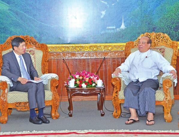 14 Union Minister U Thaung Tun receives UN Assistant Secretary General and Regional Director of UNDP Union Minister U Thaung Tun receives UN Assistant Secretary General Mr.