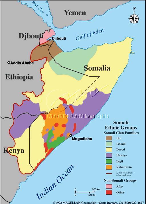 Ethnicities compete to dominate states in Africa Somalia clans Islamic militias US intervention