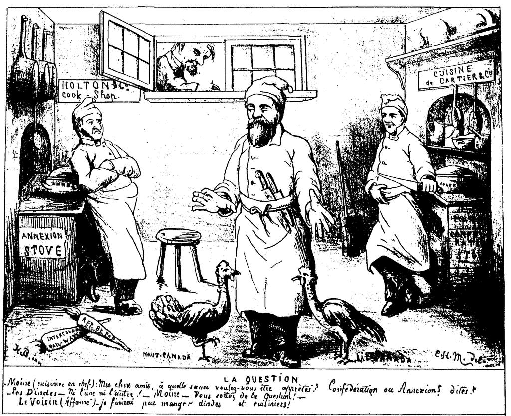 #6 The question Political Cartoon published in Le Perroquet [The Parrot], a political/humor magazine in February 1865.
