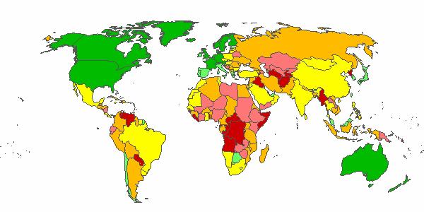 Governance World Map : Government Effectiveness, 2002 Source for data: http://www.worldbank.org/wbi/governance/govdata2002 ; Map downloaded from : http://info.worldbank.org/governance/kkz2002/govmap.