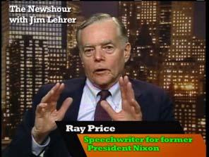 18. 03:35 03:41 Footage of Barack Obama Ray Price on camera Ray Price, Nixon Speechwriter: The President is