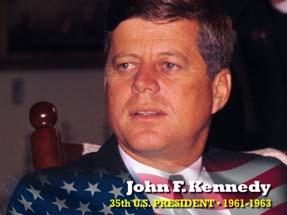 Let me assert my firm belief that the only thing we have to fear is fear itself. 24. 04:47 Image of John F. Kennedy IN 1961 JOHN F.