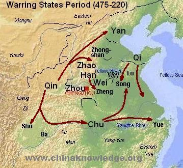 I. Warring States Period (ca. 481 221 BCE) A. Collapse of Zhou Dynasty B.