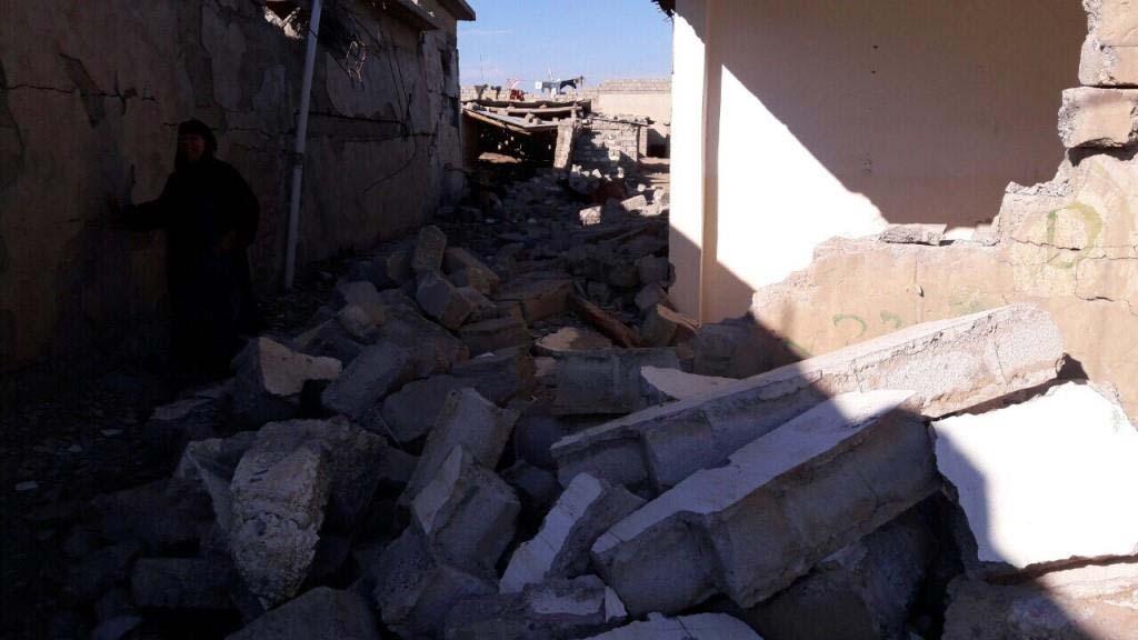 Najmok has 17 houses, with one par ally damaged and another completely destroyed and is poten ally