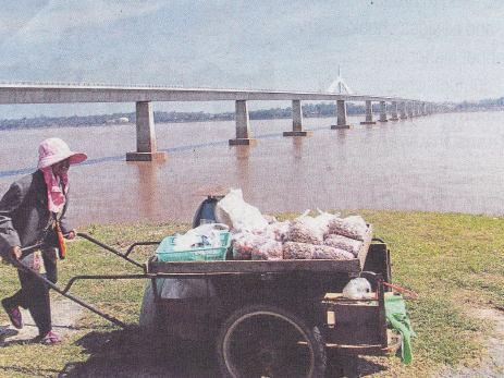 The second Thai-Lao Friendship Bridge over the Makong River connects Mukdahan