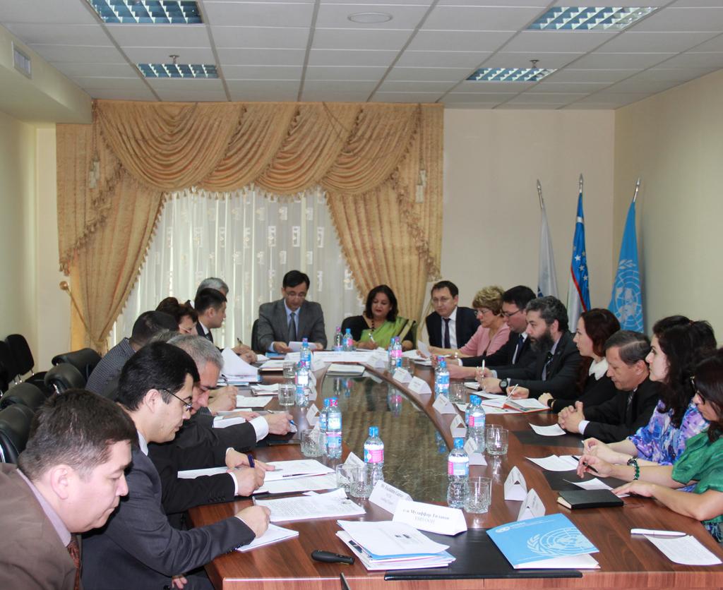 Mansurov, the Director of the NCDC and Ms. Ashita Mittal, UNODC Regional Representative for Central Asia, chaired the meeting.
