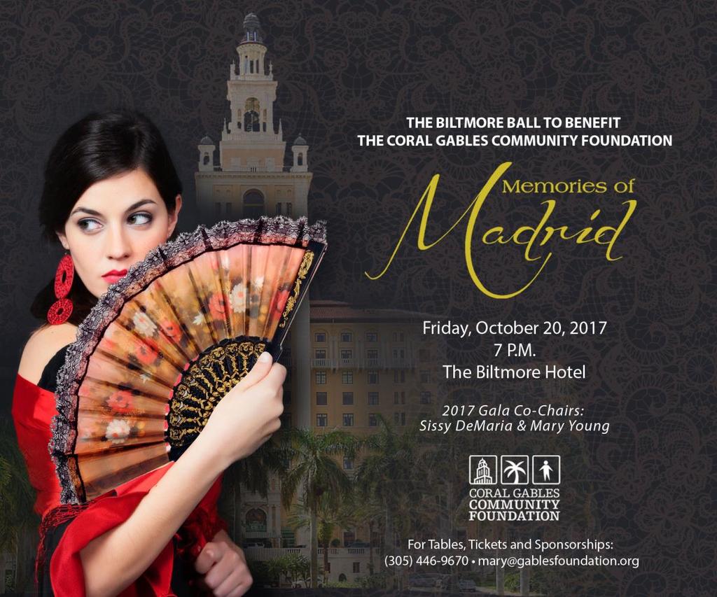 The Biltmore Ball to benefit the Coral Gables Community Foundation Sponsorship Opportunities The Biltmore Ball to benefit the Coral Gables Community Foundation will provide strategic branding