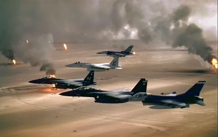 1990 Saddam invades Kuwait for oil fields=