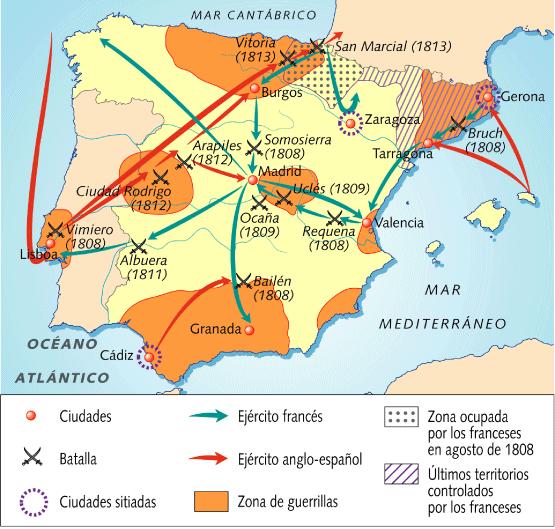 4.1 War and liberal revolution (1808-1814) The French occupation provoked a popular revolt in Madrid on May 2nd 1808 that quickly spread all over the country.