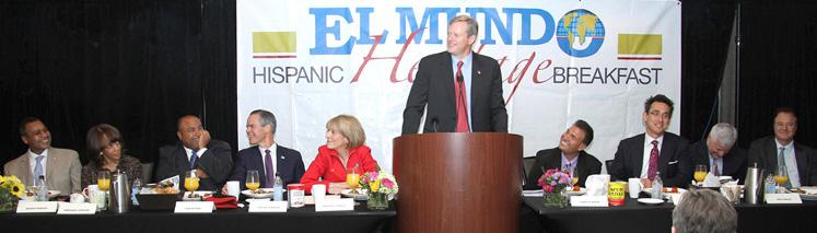 FORMAT: The El Mundo Hispanic Heritage Month Breakfast places some of the most recognizable public