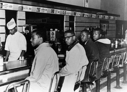 Sit-ins The Student Non-Violent Coordinating Committee (SNCC) was formed in 1960 to organize non-violent protests against segregation.