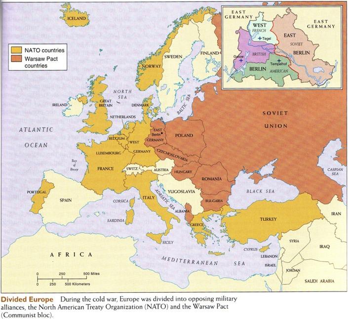 Divided Europe After 1945 Europe became divided into an Eastern (communist) block and a Western (democratic) block.