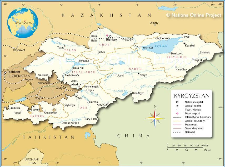 Appendix Map of Kyrgyzstan Source: http://www.