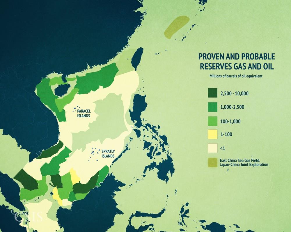 dispute contributes to the complex conflict over natural resources already ongoing in the South China Sea.