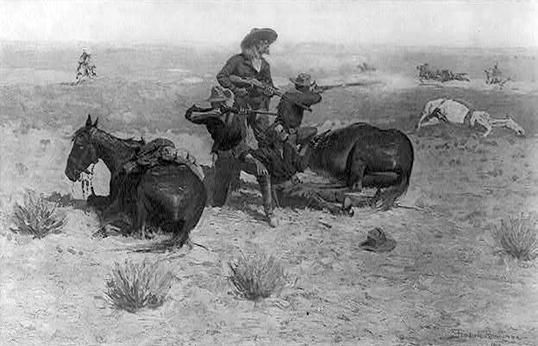 Figure 8.4 Frederic Remington s Caught in a Circle, c.