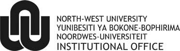 Students' Disciplinary Rules of the NWU Vice-Chancellor or delegated member of institutional management committee as chief disciplinary officer 1.
