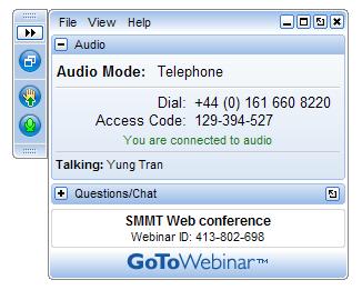 Questions and Answers Please type your question in the Question/Chat box. Email: memberservices@smmt.co.