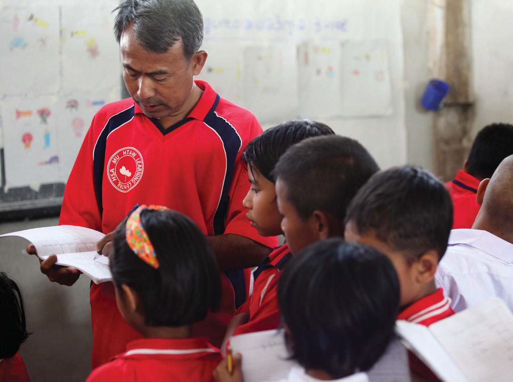 Through SHIELD, World Education builds the skills of migrant and refugee teachers and school administrators to improve the quality of education for children from Burma who attend schools in Thailand.