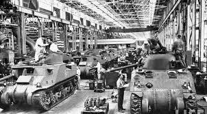 Domestic Industrialization American production and Industry War Time Production Lend-Lease Act War Production Board oversee the conversion of peacetime