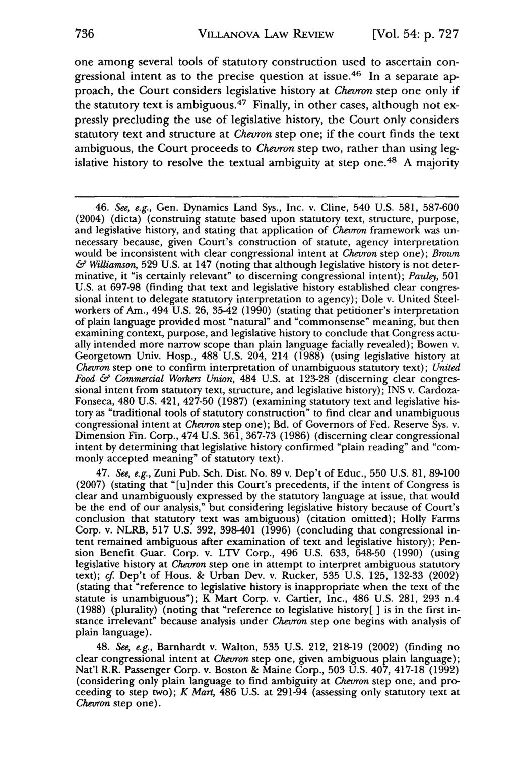 Villanova Law Review, Vol. 54, Iss. 5 [2009], Art. 2 VILLANOVA LAW REVIEW [Vol. 54: p.
