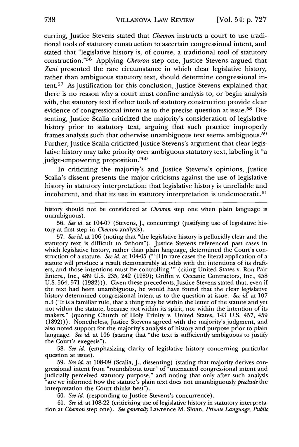 Villanova Law Review, Vol. 54, Iss. 5 [2009], Art. 2 VILLANOVA LAW REVIEW [Vol. 54: p.