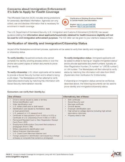 Identity proofing information detailed in handout List of