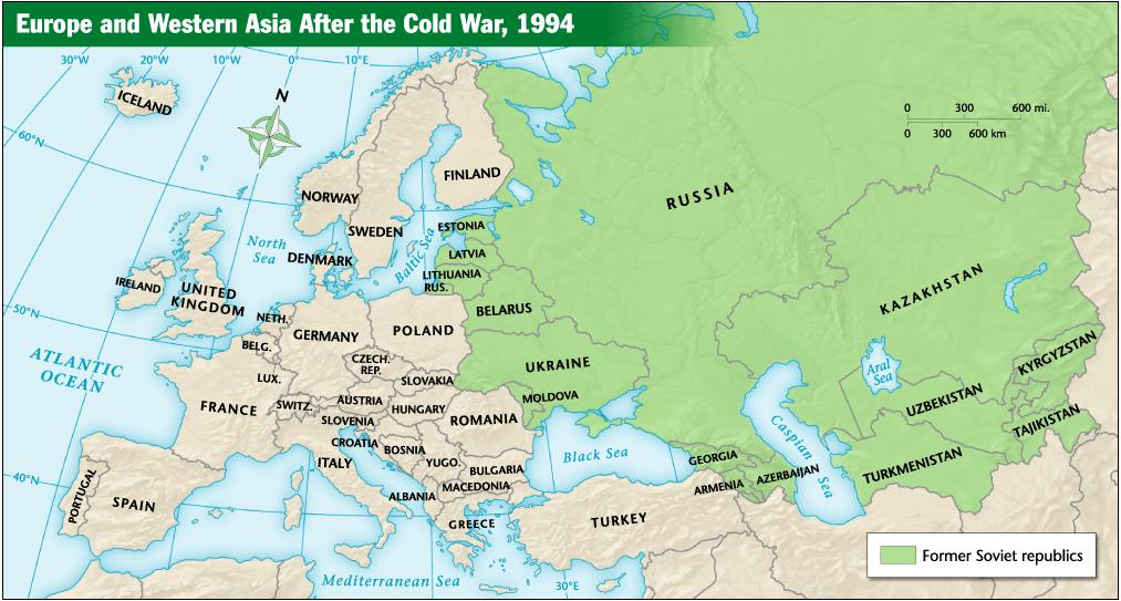Europe and Western Asia After the Cold War Chapter 26, Section 4 The reunification of