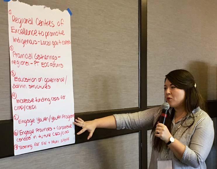 Truth and Reconciliation Calls to Action. The Forum concluded with participant reflection on areas to prioritize for ongoing work in Indigenous local government collaboration.