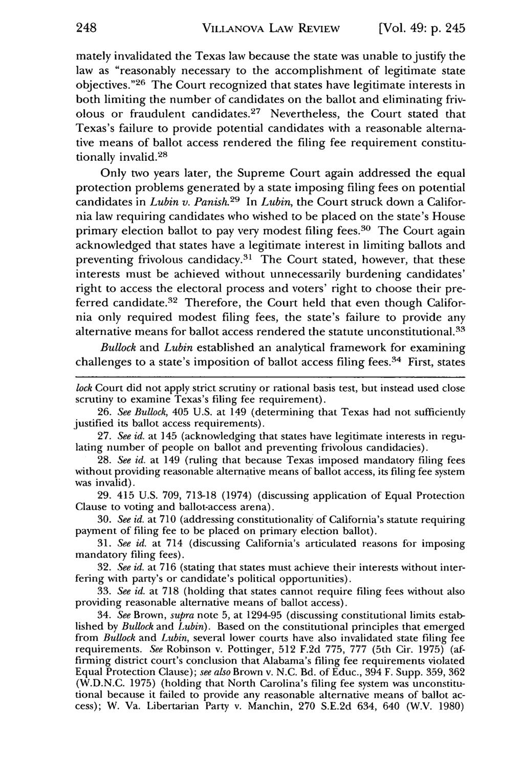 Villanova Law VILLANOVA Review, Vol. 49, LAW Iss. 1 REVIEW [2004], Art. 7 [Vol. 49: p.