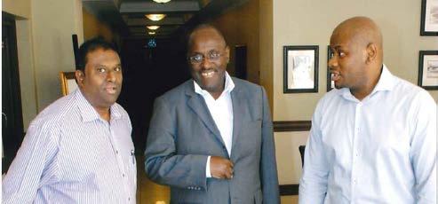 Standing from left to right: Mr. Francois Duchenne (IPL Mauritius); Mr. Douglas Anthony Teye (IPL Tanzania); Mr. Hezekiel Nzibandze (IPL Swaziland); Mr. Sijabuliso Thabani Biyam (IPL Zimbabwe); Mr.