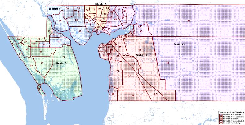 Page 64 ELECTION MAP (From the Supervisor of Elections Office) (# County Commissioner.