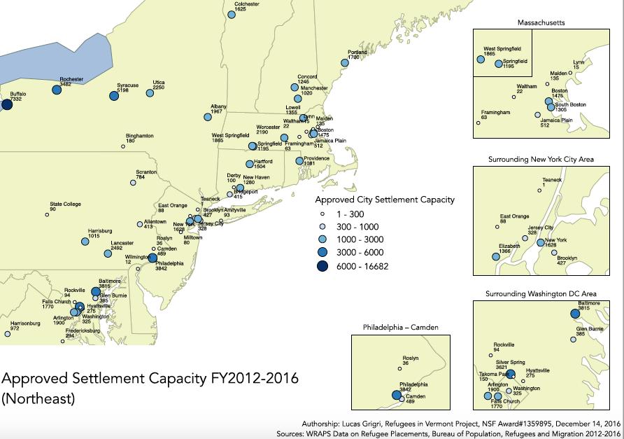 Approved Settlement Capacity by City FY2012-2016 Figure 2.1 Figure 2.1 shows the approved settlement capacity of each city over the fiscal years 2012-2016.