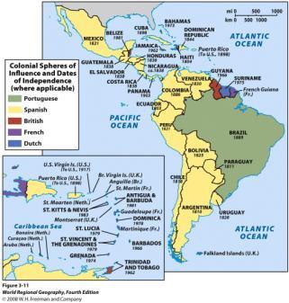 Colonial Heritage of Middle and South America Figure 3.