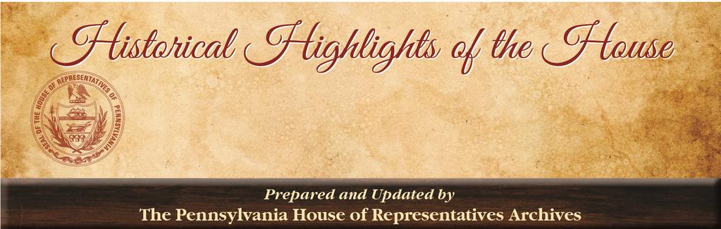 House Members Who Became Governor The 1790 Constitution of Pennsylvania established the