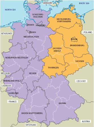 Germany Divided Soviets exert strong political and economic control over their section of Germany.
