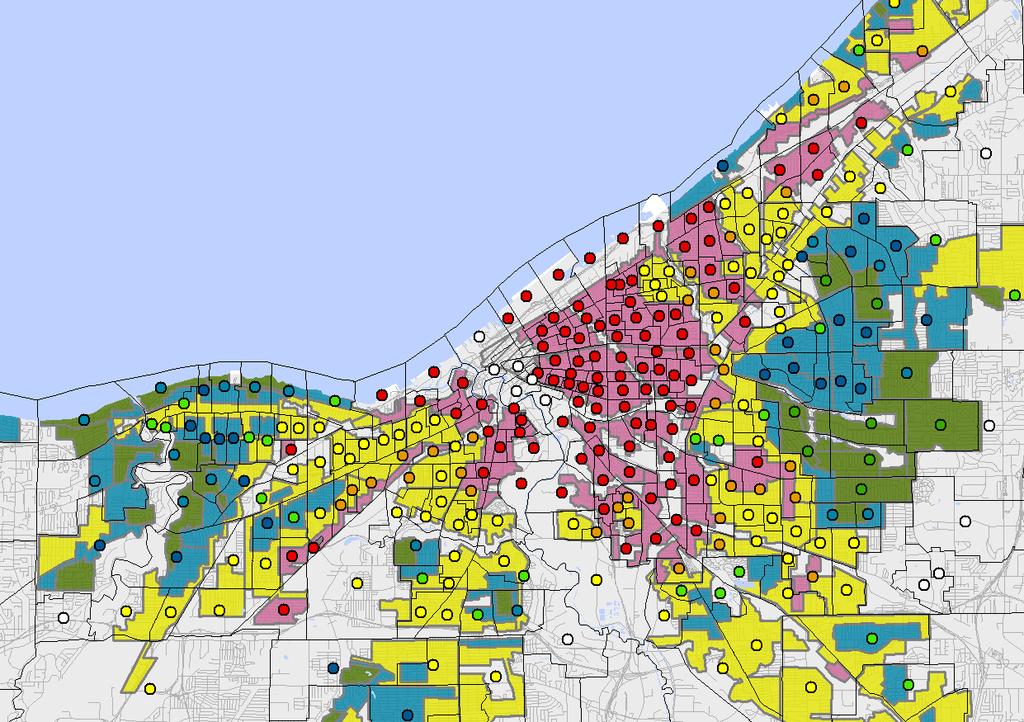 59 Analyzing the HOLC Maps HOLC neighborhood boundaries were not consistent with 1940 Census tract