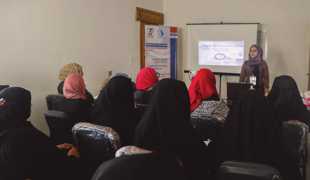 Empowerment and Capacity Building Program Civil Care Training Center in North of Syria The aim of this program is to enhance the professional knowledge and empowering different age groups in the