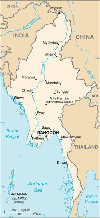 I. BACKGROUND Map of Myanmar 1 1 Central Intelligence Agency, Burma, available https://www.cia.