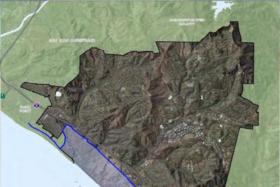 Coastal Zone Coastal Zone extends inland to I-5 5 miles of