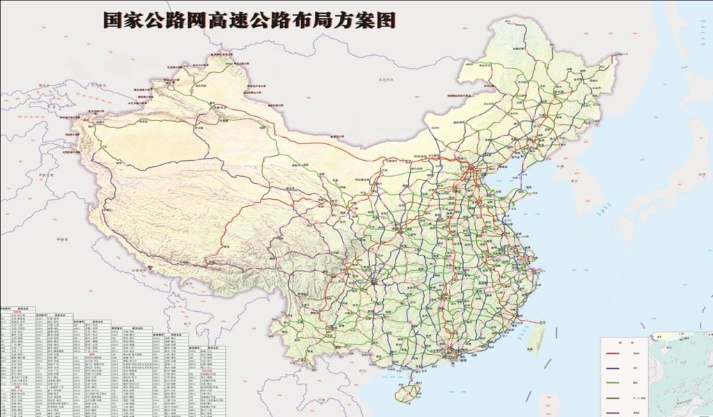 National Expressway Network Plan Plan 2012: Ø Total 136,000 Kilometers Ø 7 radial lines (Beijing) Ø