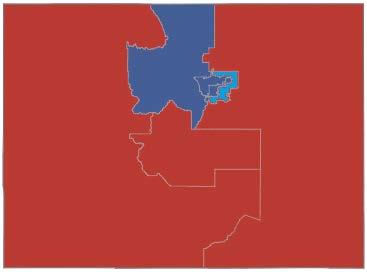 2012 Presidential Vote in Colorado CD President Obama carried Colorado with 52% of the vote. In 2012 he won in districts 1, 2, 6, and 7.